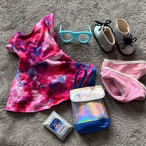 American Girl Galaxy Print (18”) Doll Dress with Accessories